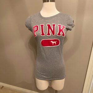 PINK Letter T-Shirt (XS)